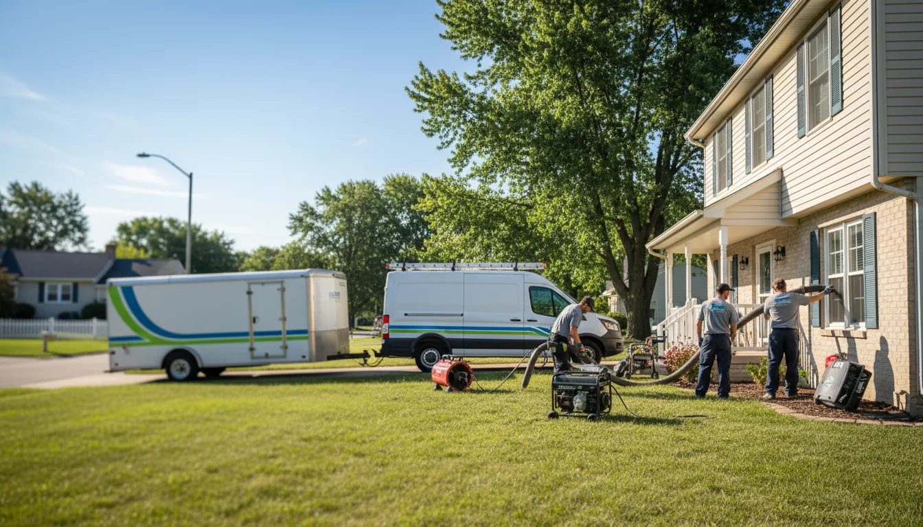 Flooded Basement Restoration And Cleanup With Repair in Troy, KS near me